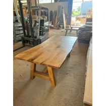 Eichentisch Landhaus - Tischplatte mit Tischgestell! 240x105x76,5 cm